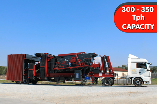 محطة غربلة وغسيل متنقلة GNRM-YE 1650-4K