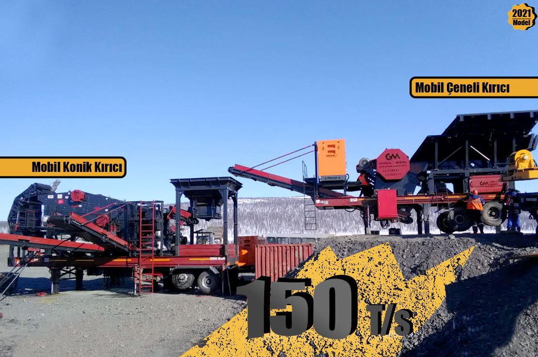 90' Mobile Jaw Crusher and Mobile Cone Crusher - Russia