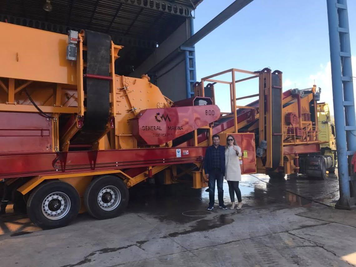 General 800 Mobile Stone Crushing Plant on the way to Antalya