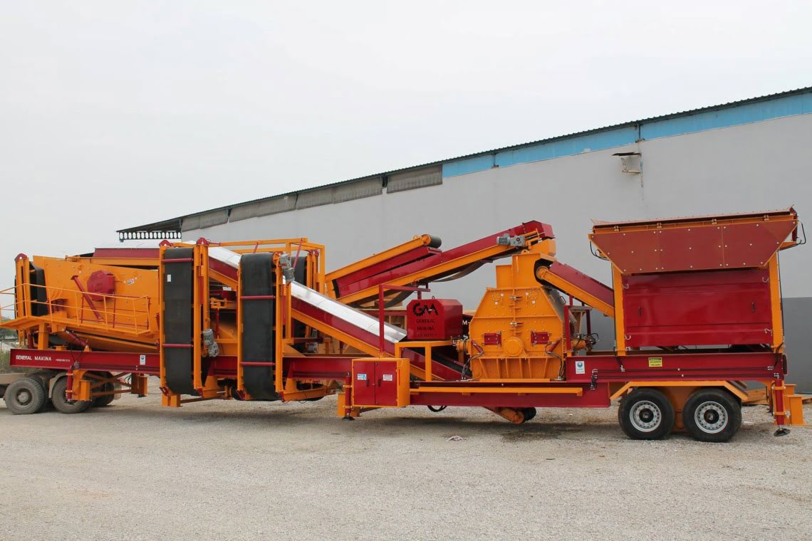 Mobile Screening and Crushing Plant G-MTK 130 on the way of Van