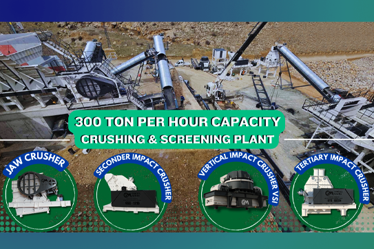 300 TPH Capacity Crushing Plant Installation