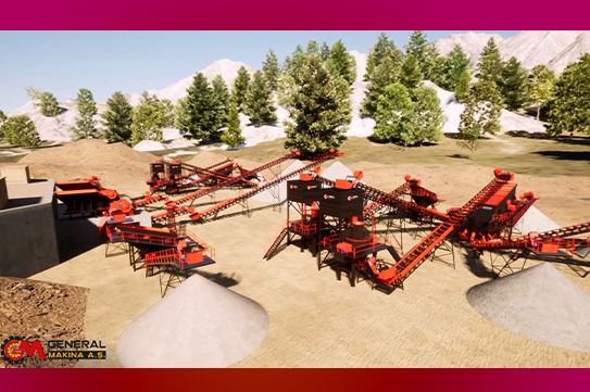 450 - 500 Tons / Hour Capacity Crusher Plant Layout Plan