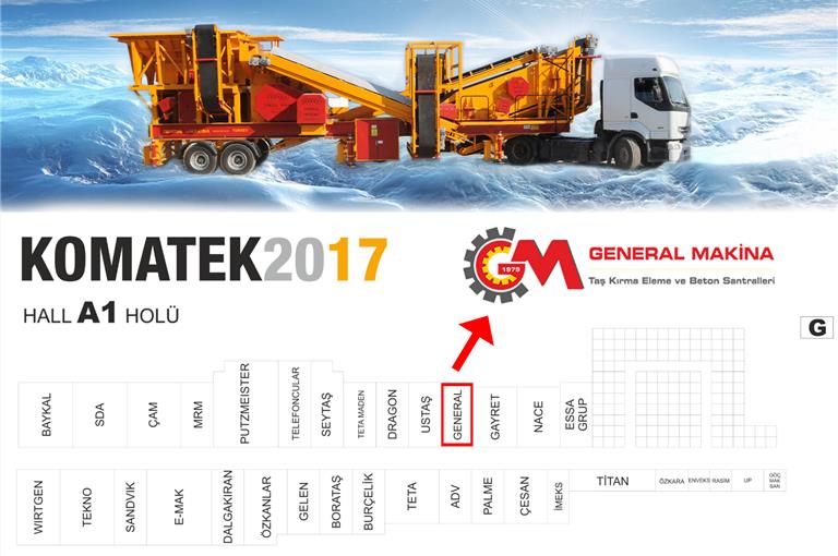 Встречайтесь с Генерал Макина на выставке КОМАТЕК 2017