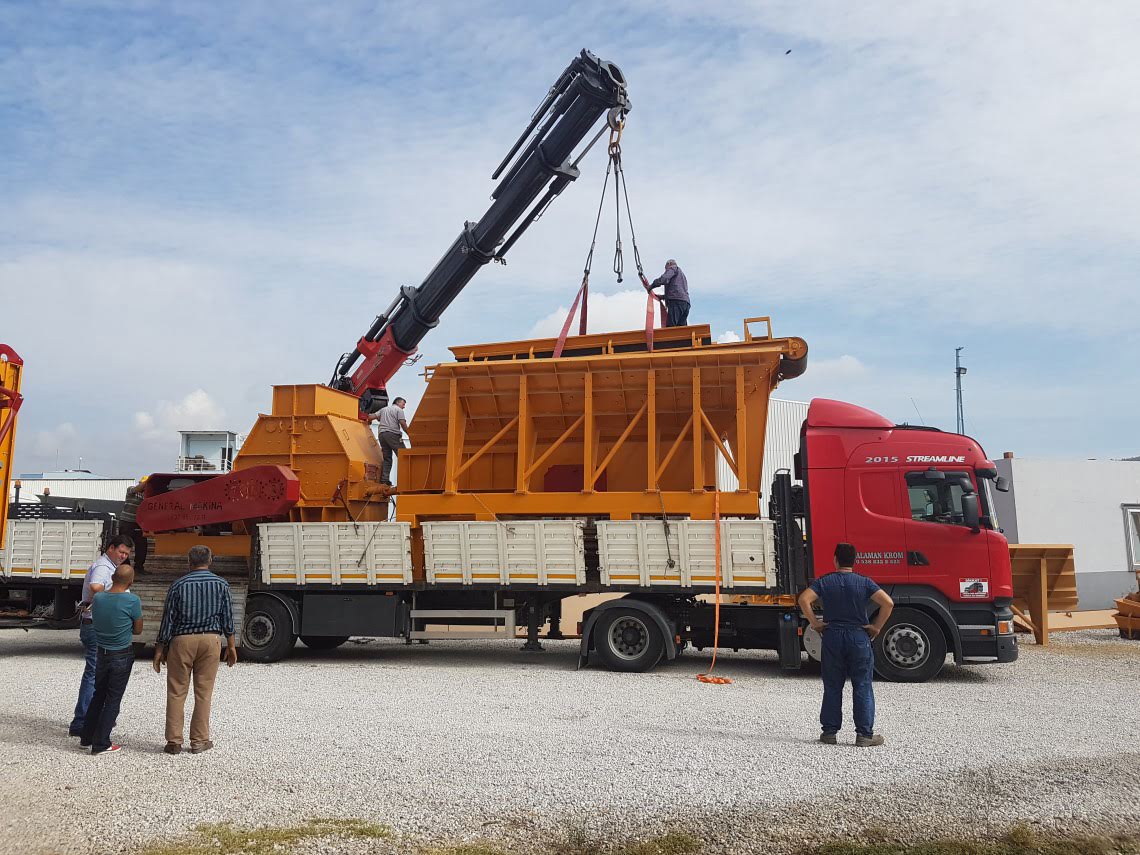 250 t/s kalker kırma eleme tesisi Muğla - Dalaman'a gönderildi