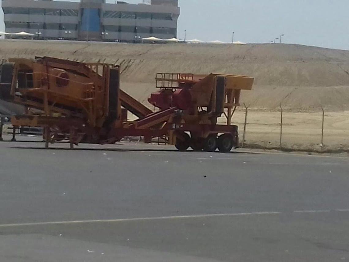100 t/h capacity mobile crusher for Saudi Arabia