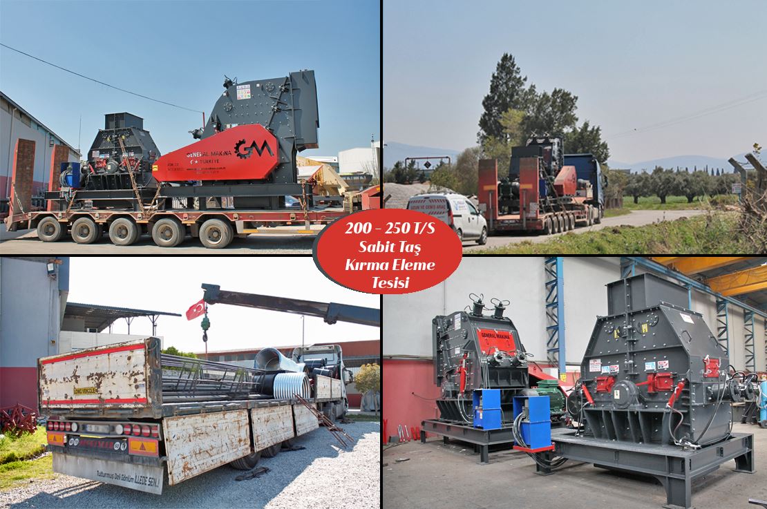 200 - 250 Ton/ Saat Kapasiteli Dolomit Kırma Eleme Tesisi - Denizli