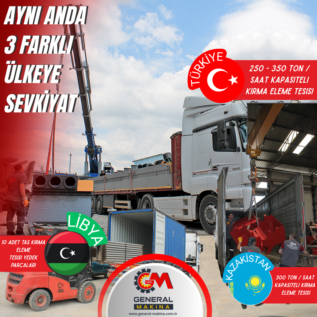 Aynı Anda 3 Farklı Ülkeye Sevkiyat