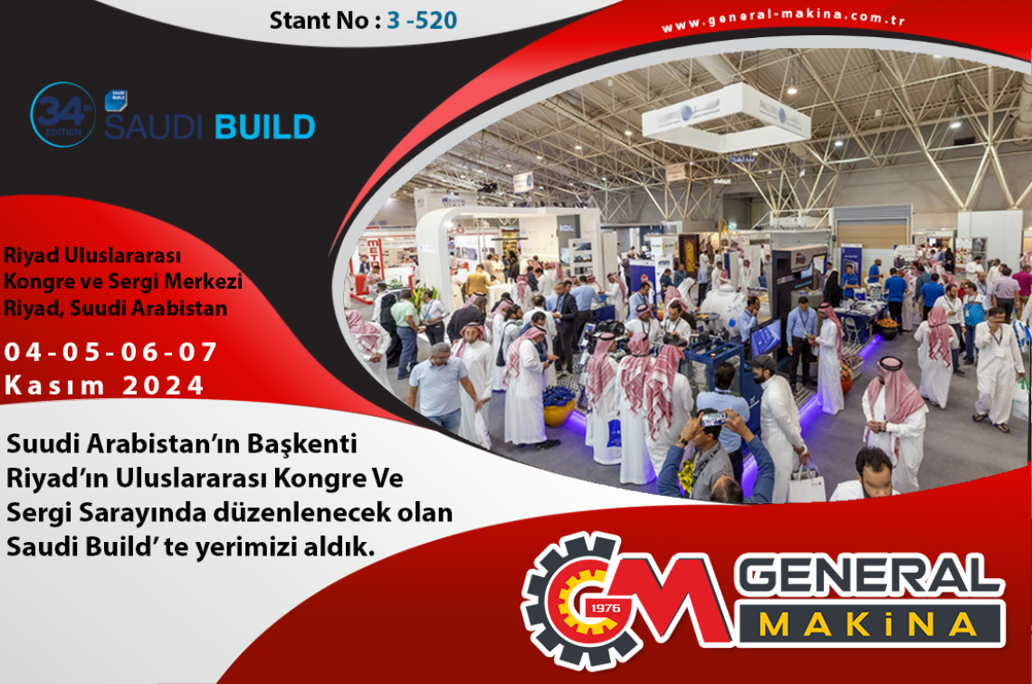 34. Saudi Build Fuarına Katılıyoruz