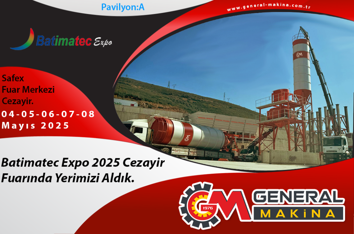 Batimatec Expo 2025 Cezayir Fuarına Katılıyoruz