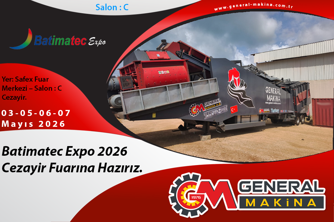 Batimatec Expo 2026 Cezayir Fuarına Hazırız