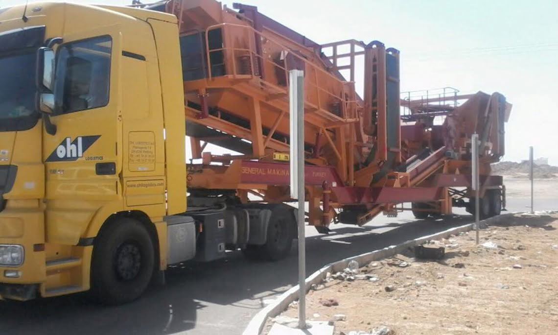 General 640 Mobil Taş Kırma Eleme Tesisi Medine'de