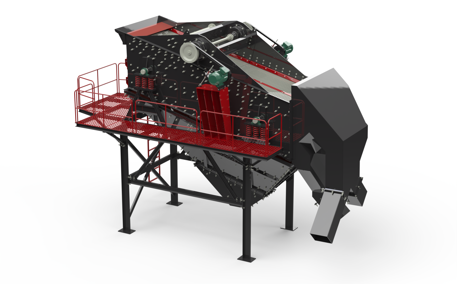 غربال مدفوع من أعلى