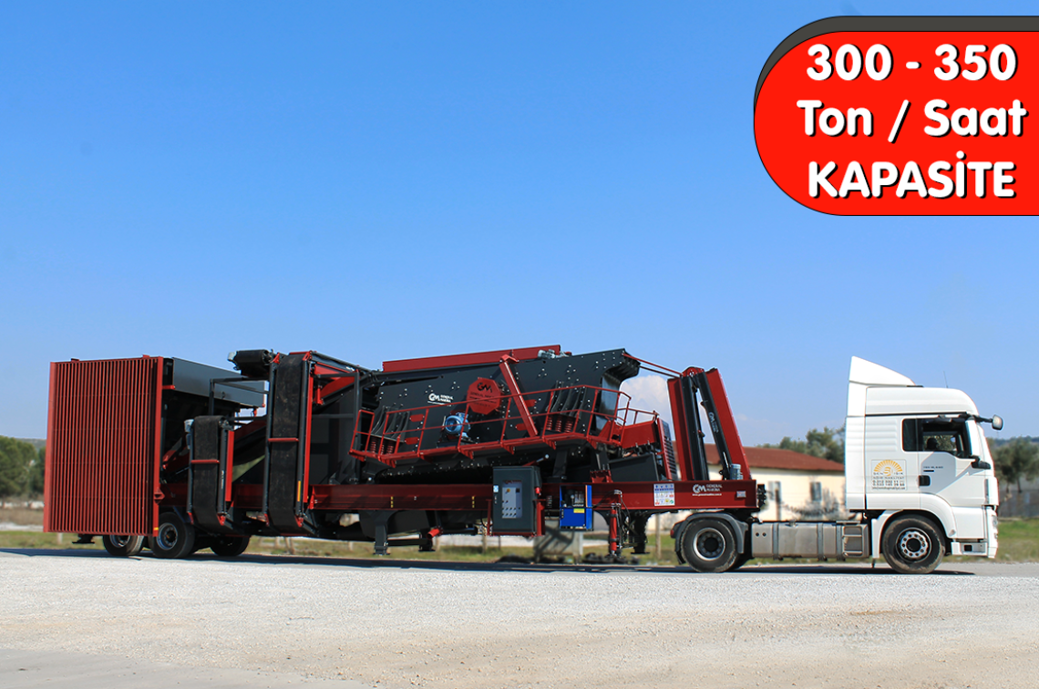 GNRM-YE 1650-4K Mobil Yıkama Eleme Tesisi