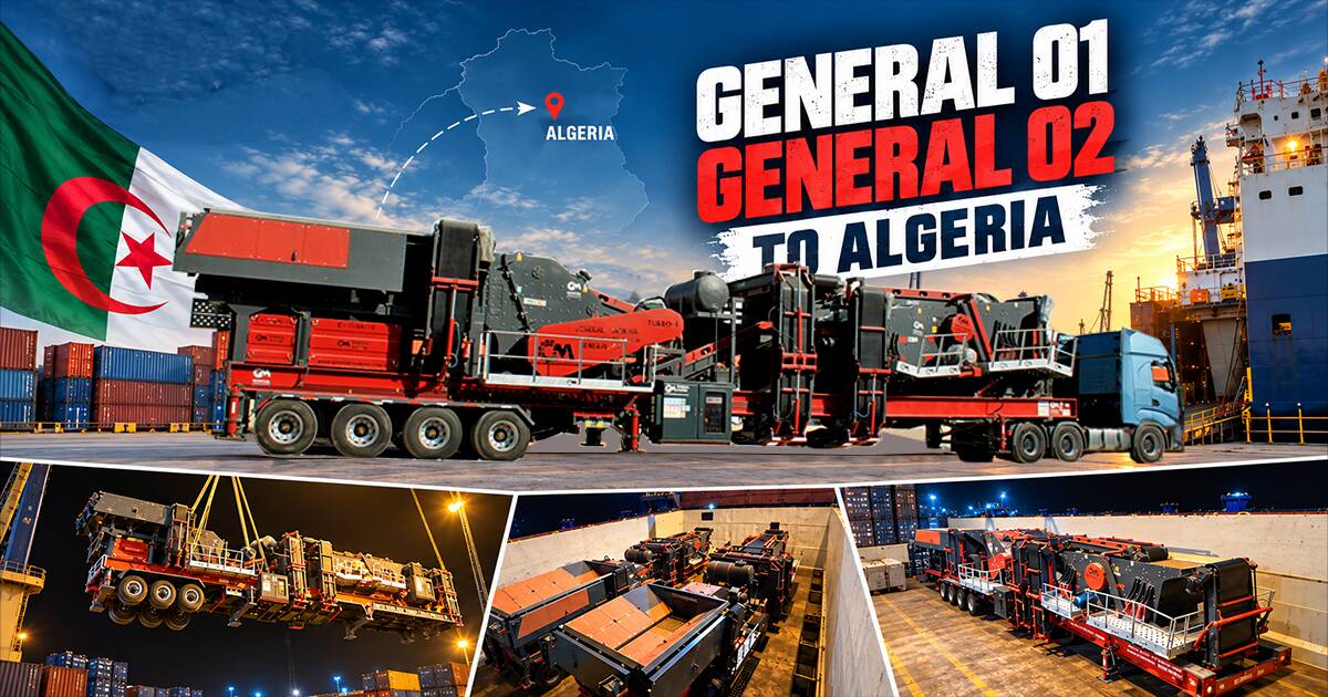 Mobile Crushing and Screening Plant Export to Algeria: General 01 and 02 Shipment