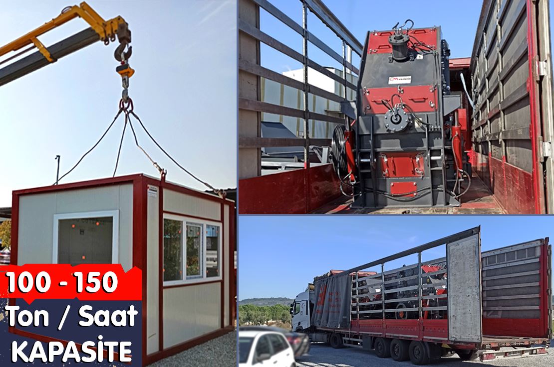 Отгрузка дробильно-сортировочного завода производительностью 100-150 тонн в час