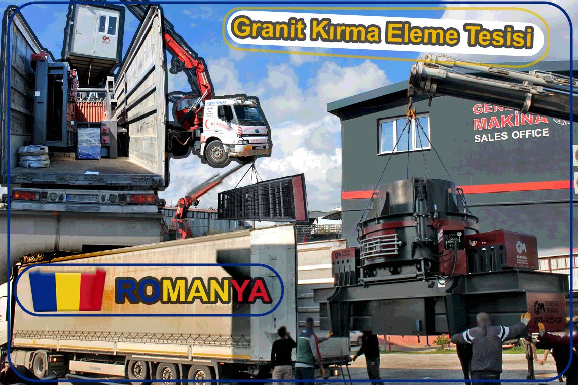 Saatte 300 Ton Granit Kırma Eleme Tesisi İhracatı - Romanya