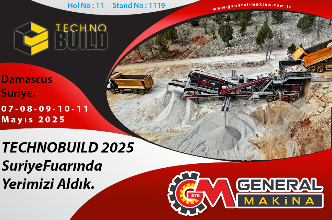 TECHNOBUILD 2025 Suriye Fuarına Katılıyoruz