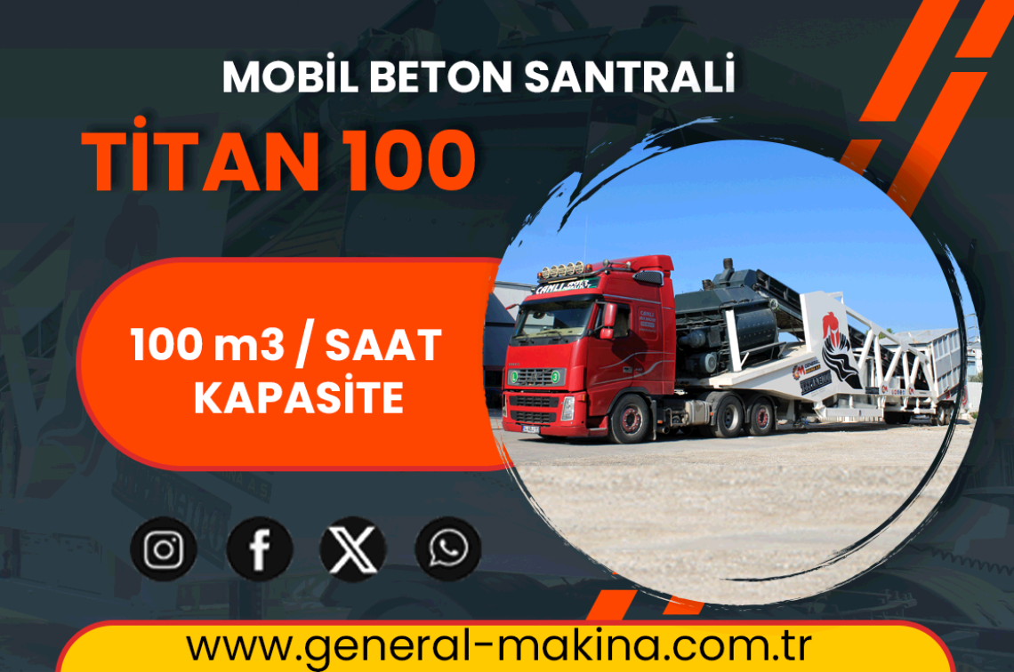 Titan 100 Mobil Beton Santrali İhracatı - Cezayir