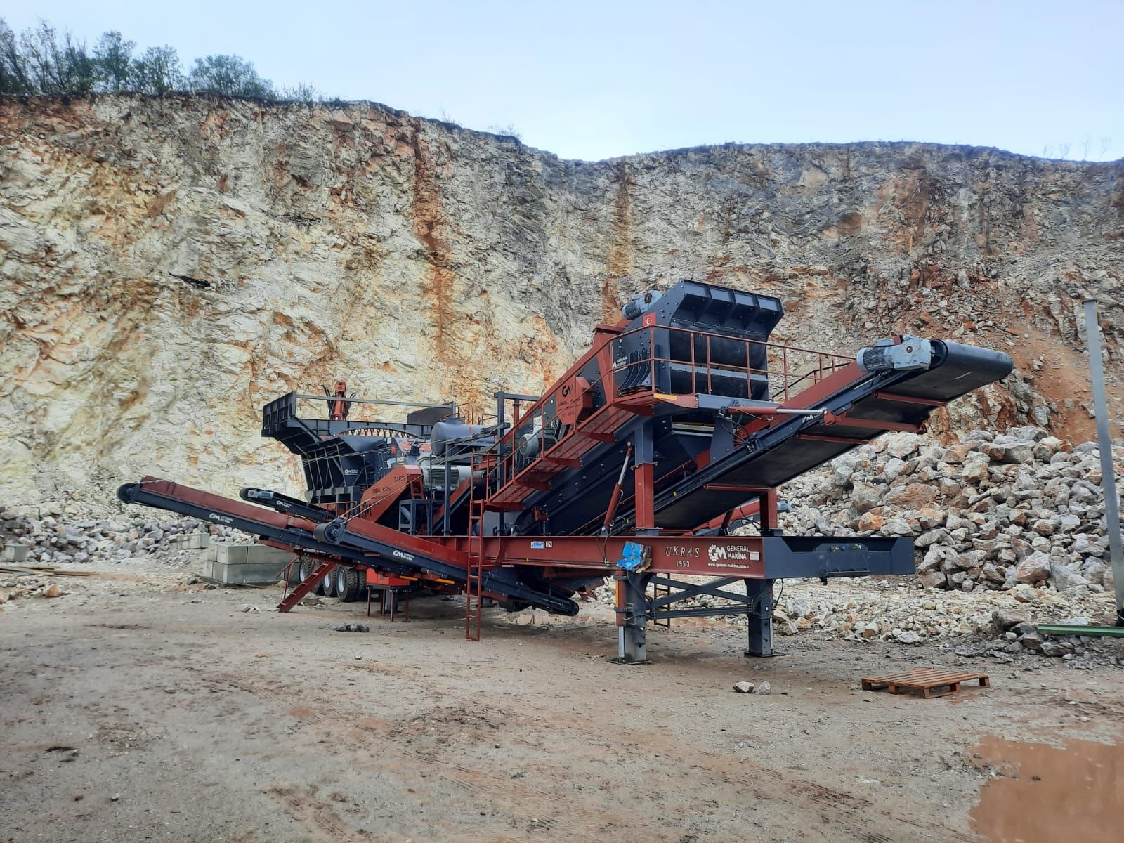 Usine de concassage mobile GNR 02 en Serbie